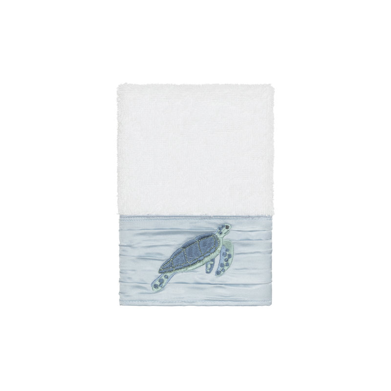 Mia Turkish Cotton Midweight Washcloth, White