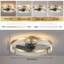 Ventilateur de plafond encastré à intensité variable avec lumières DEL Kordae-12551999-1850631