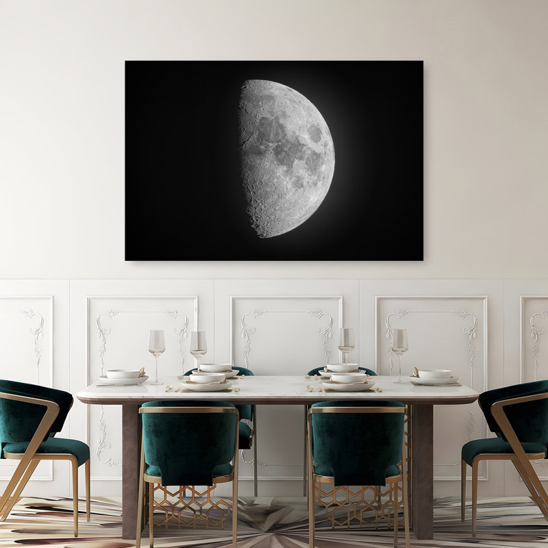 Art mural céleste contemporain abstrait paysage céleste céleste, 40" H x 60" W
