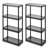 Gracious Living 4 Shelf Fixed Height Light Duty Storage Unit-1967583456