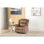 Fauteuil inclinable électrique recouvert de tissu avec plateau-coussin, fauteuil de salon moderne, brun clair-577596192