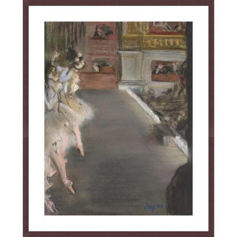 «Dancers at the Old Opera House» par Edgar Degas, impression giclée encadrée, H 41,5 po x l 33,47 po