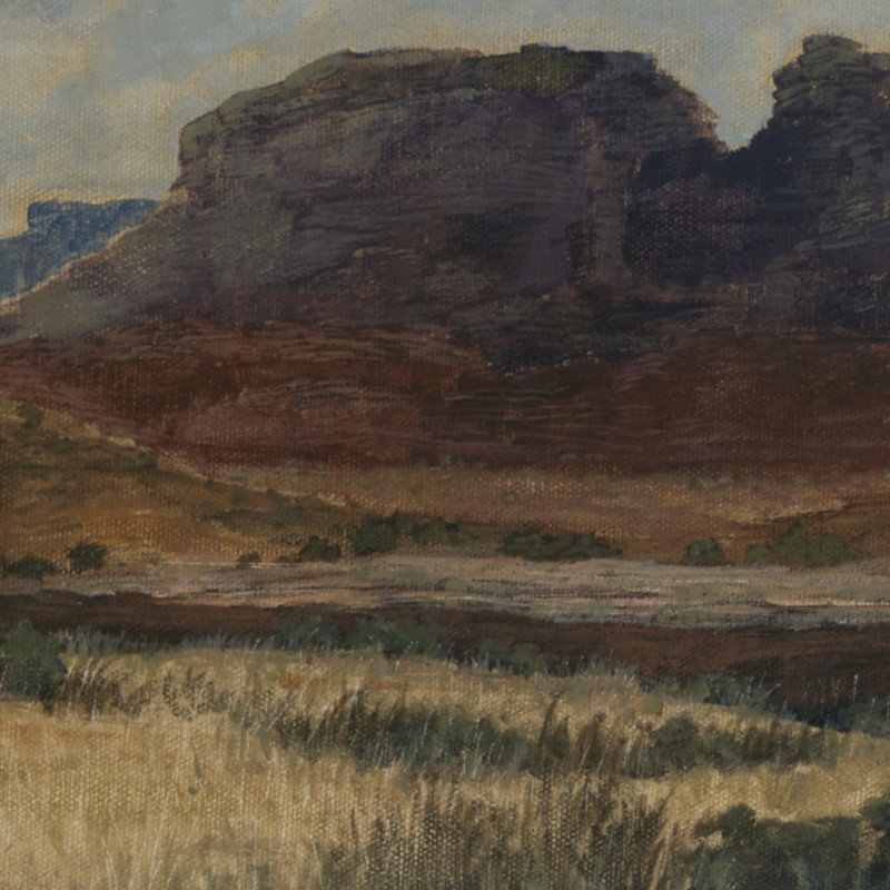 Desert Hues I Painting by Aileen Fitzgerald, 21.5" H x 40" W