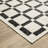 Harlow Geometric Tile Beige/ Black Area Rug-1569314539