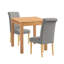 2 - Person Solid Oak Dining Set