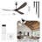 Parzy 72" Solid Wood 3-Blade Ceiling Fan no Lights With Remote Control-1896700660