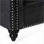 Canapés style Chesterfield 3 places | Velours noir | Pieds cabriole-223154685