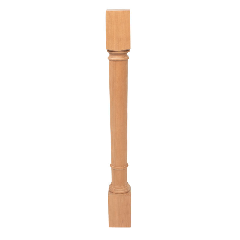 35.25" High Unfinished Cherry Wood Kitchen Island Leg