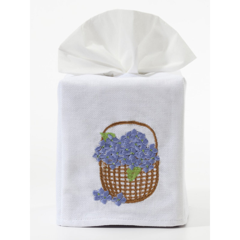 Housse pour boîte en tissu hortensia