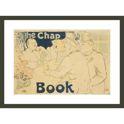«The Irish American Bar Rue Royale The Chap Book» par Henri de Toulouse-Lautrec, impression giclée encadrée