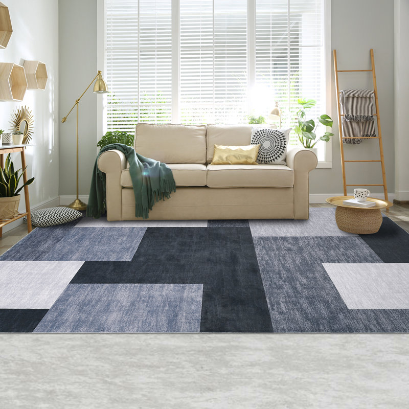 Kaelene Washable Patchwork Indoor Rug