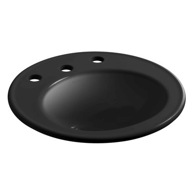 Brookline Circular Drop-In Bathroom Sink with Overflow