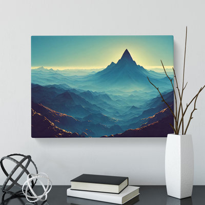 Splendid Mountain Landscape - Wrapped Canvas