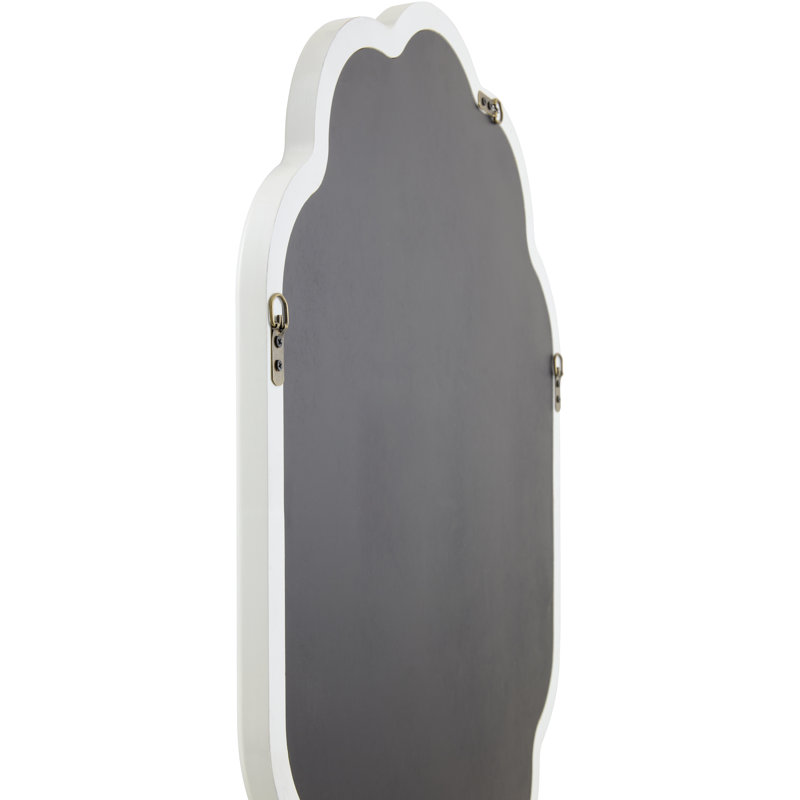Aysun Mirror, White, 33" x 25"