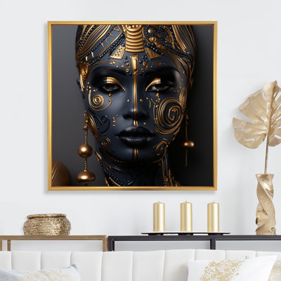 Art africain sur toile, tribus noires et dorées II