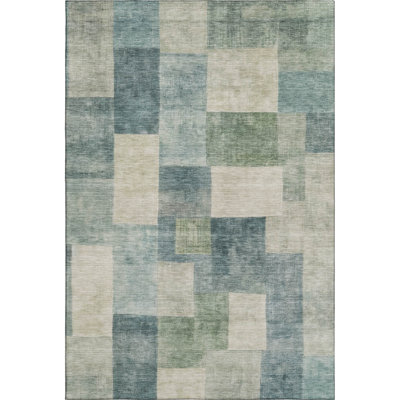 Premium Machine Washable Alijah AMF1261 Geometric Rug