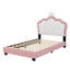Lit princesse rembourré avec tête de lit couronne-420269134-420269133