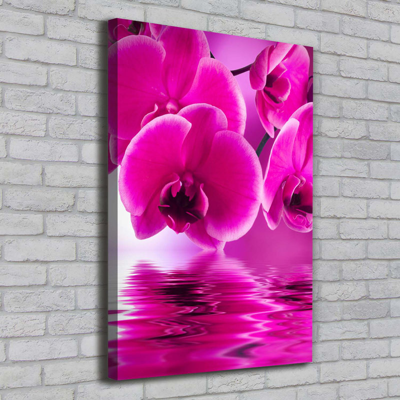 Pink Orchid - Wrapped Canvas Print