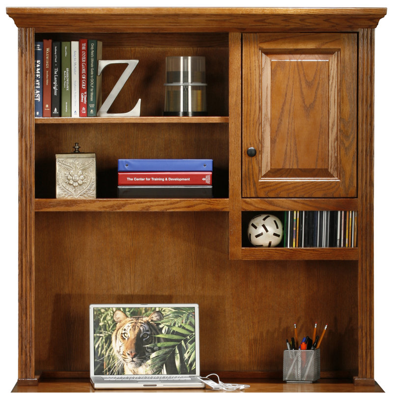 46.5" H x 45.25" W Desk Hutch, Light Oak