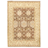 High-Quality Hand-Knotted Red And Gold Area Rug