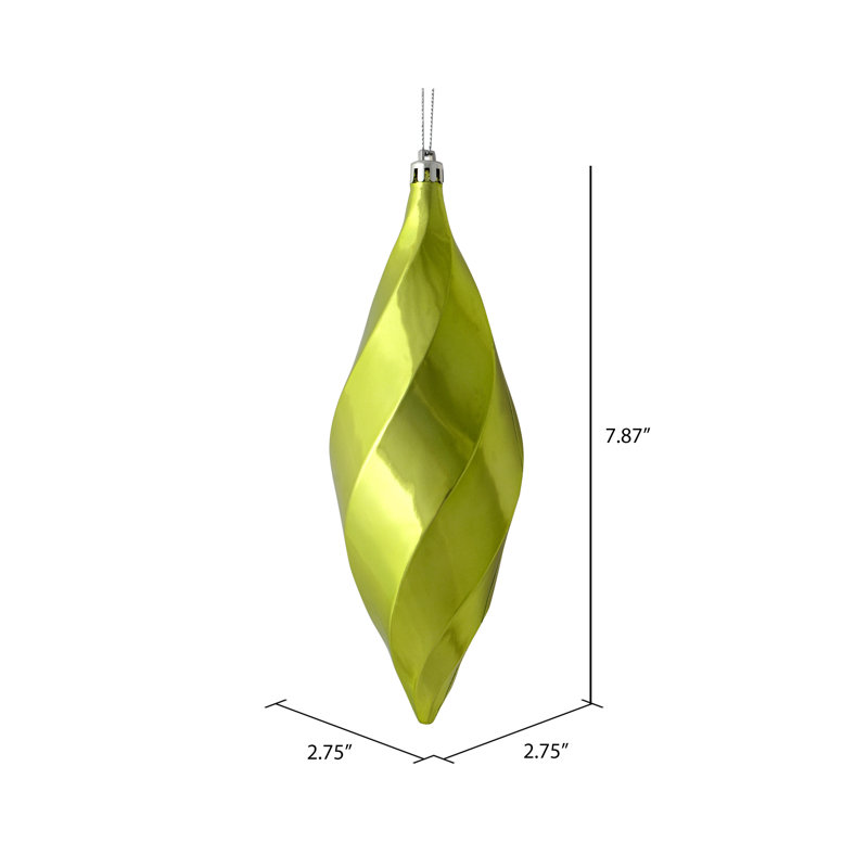 Solid Finial Ornament, Celadon Shiny