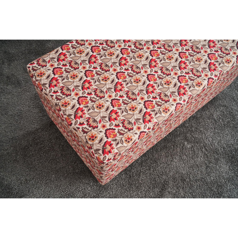 Raesha 83cm Wide No Pattern Pouf Ottoman