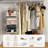 Hanging Closet Organizer And Storage - Multi-Functional - 3-Tier Closet Shelf With 2 S-Hooks, Iron Wire Baskets For Clothes, Sweaters, Handbags, Hats, And Canned Goods