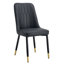 Ensemble de table de salle à manger moderne de 35 po avec chaises 3 pièces-130131617-130131614-130131609