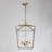 Diran 4-Light Square Lantern Pendant Light-510372378