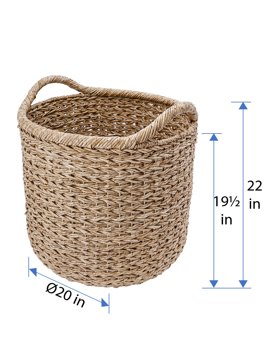 Handwoven Seagrass Decorative Basket