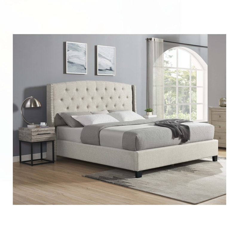 Odeen 3-Piece Bedroom Set, Queen, Beige/Gray