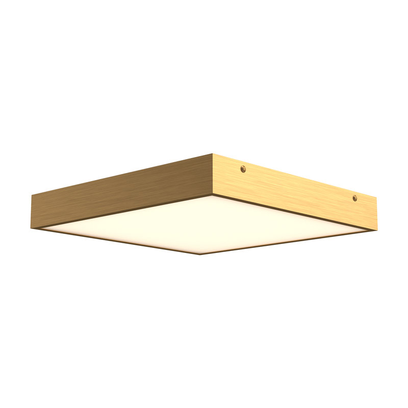Sydney LED Flush Mount, Aged Gold, 2" H x 11.125" W x 11.125"