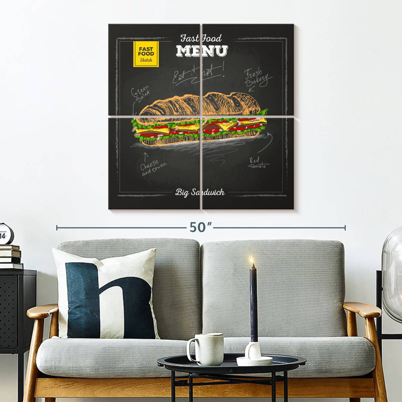 Yarlin Big Sandwich, H 32 po x l 32 po