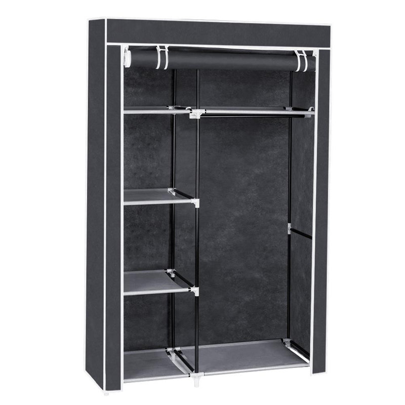 104.9cm Portable Wardrobe, Grey