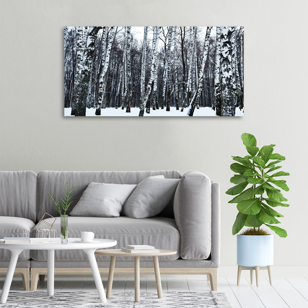 Winterbirken - Kunstdrucke auf Leinwand - Wrapped Canvas