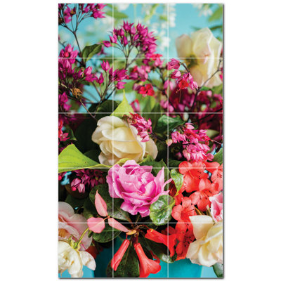 8'' x 8'' Satin Ceramic Decorative Mural