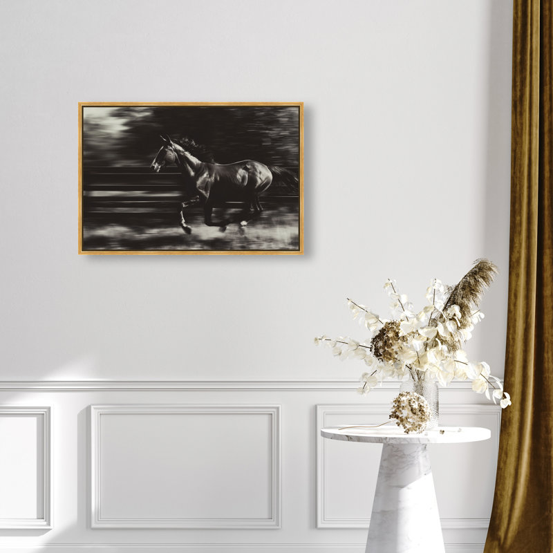 Velocity Unbound Print by Oliver Gal, 31"H x 46"W, Gold Floater Frame