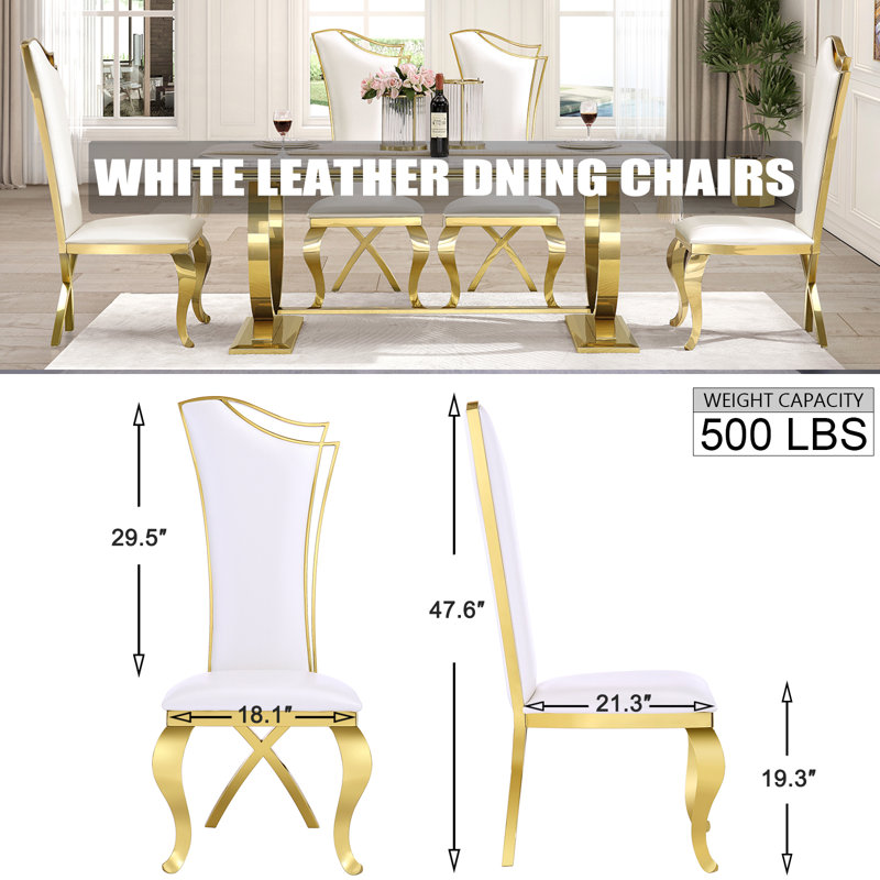 Chaise d'appoint Kendahl, Doré
