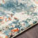 Tapis abstrait beige / bleu / orange Aleksander