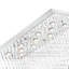 Plafonnier encastré géométrique 37 po 11 lumières de style lustre Bechtel