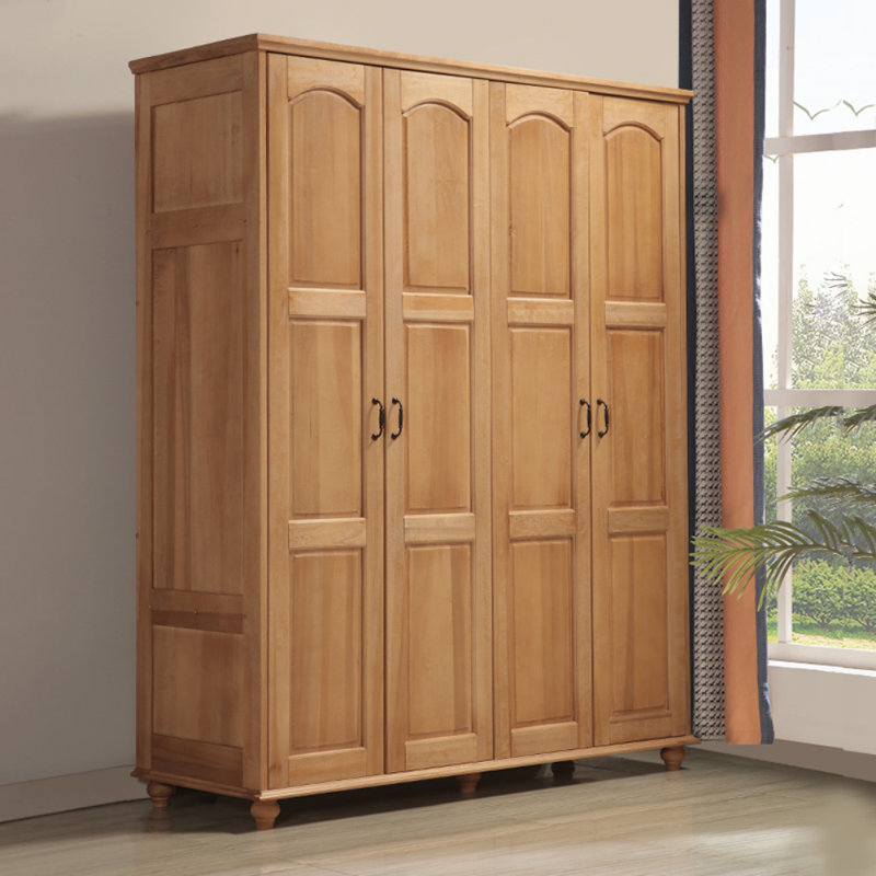 American-style Simple All-solid Wood Wardrobe