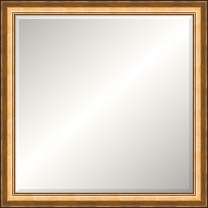 Roslyn Solid Wood Beveled Mirror, Square, 41.75" x 41.75"