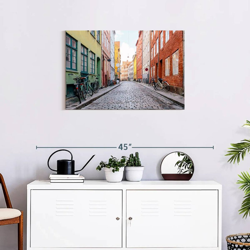 Cobbled Street In Copenhagen