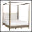 Canopy Bed Queen Brown See below