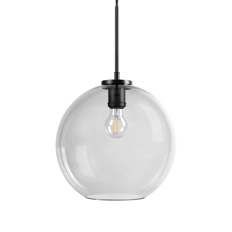 1 - Light Smoke Single Pendant, 30" W x 30" D