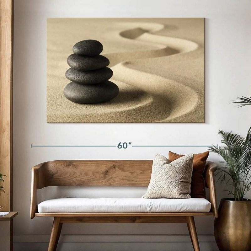 Kerrick Zen Meditation Stones, H 34 po x l 51 po