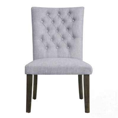 Ensemble de 2 chaises d'appoint Merel Linen & Finish