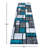 Skarthi Modern Geometric Color Block Area Rug-645879312