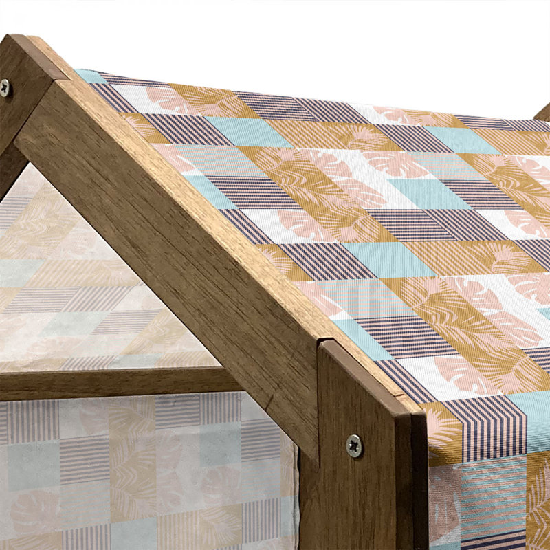 Niche pour chien en bois, H 25,59 po x l 29,53 po x P 21,65 po