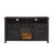 Kohn 58" 2-Door Media Console with Electric Fireplace-1367721240